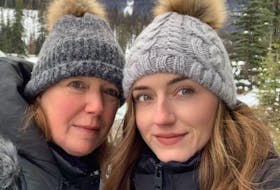 Millville resident Lynn Ivey was happy that her recent retirement as a dental hygienist allowed her to spend time with her daughter Haley as she settled into a new career in Alberta. The mother-daughter duo is seen here outside the town of Jasper, near the Athabasca Falls. CONTRIBUTED