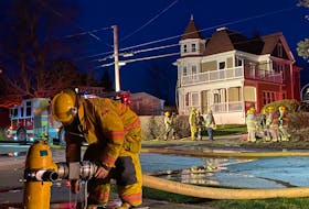 A fire at 39 Brunswick St. in Yarmouth, on the evening of April 7, was extinguished by firefighters. No one was home at the time of the fire. CARLA ALLEN*TRICOUNTY VANGUARD