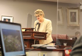 Summerside Deputy Mayor Norma McColeman speaking during the city's recent budget address.
