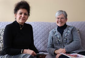 Farahnaz Rezaei, left, and Ann Boyles, right, are members of the Baháʼí faith community in P.E.I. 