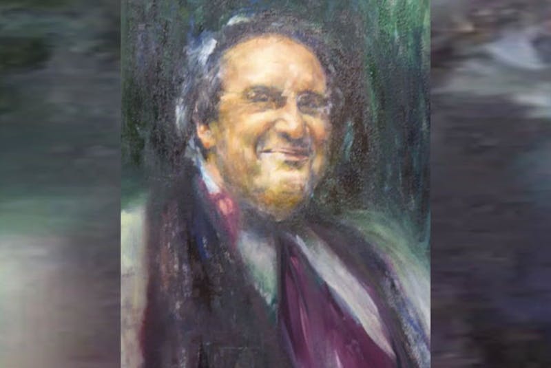 This portrait of Wayne Hankey has been removed from the King's library.