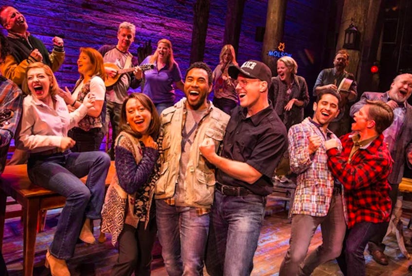 A photo of a 2019 tour company presentation of "Come From Away." A filmed version of the stage show will begin recording at a New York City theatre later this month, with releaser expected in September. — File photo/Mark Murphy/via Postmedia