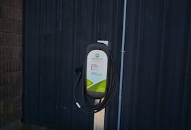 This electric vehicle charging station located in front of the Bay Arena in Bay Roberts is believed to be the first such station in Conception Bay North.