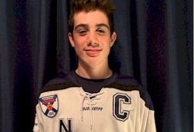 Antigonish's Tyler Peddle was the captain of The Novas during the 2019-20 Nova Scotia Under-15 Hockey League season.