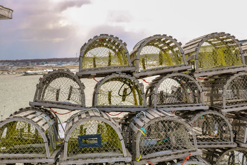 Lobster traps, like these seen in Cape Breton, are one of the most common forms of ghost gear in Atlantic Canada. JESSICA SMITH • CAPE BRETON POST