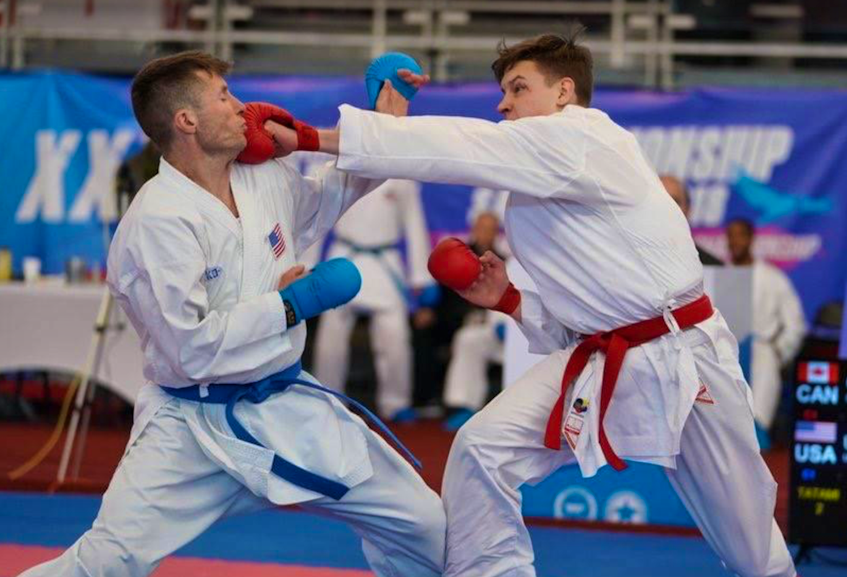 Ryan O'Neil of Halifax competes at the 2019 International Taekwondo Federation world championships in Inzell, Germany. - Contributed