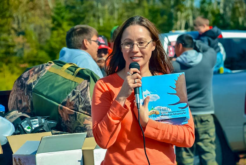 Before she worked at the Unama'ki Institute of Natural Resources, Lisa Young was a biologist with the Eskasoni Fish & Wildlife Commission. CONTRIBUTED