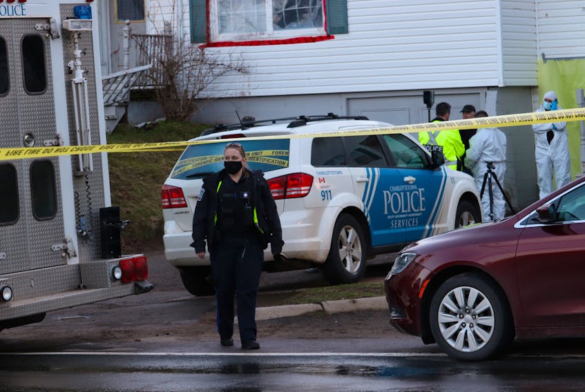 Police investigate a sudden death Sunday at a St. Peters Road home in Charlottetown.