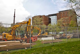 Work has begun on the construction of a controversial parkade, across the street frrom the Halifax Infirmary.