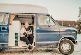 Emily Inson purchased the van in early 2020 in Red Deer, Alta., and drove it out east. CONTRIBUTED/Photo by Cassie Sarazin
