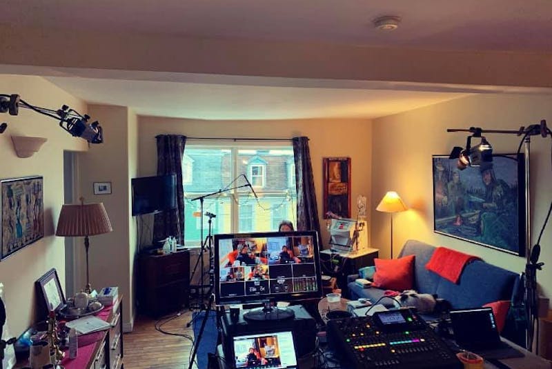 The set-up inside the home of Leah Lewis. — Brian Kenny/Contributed