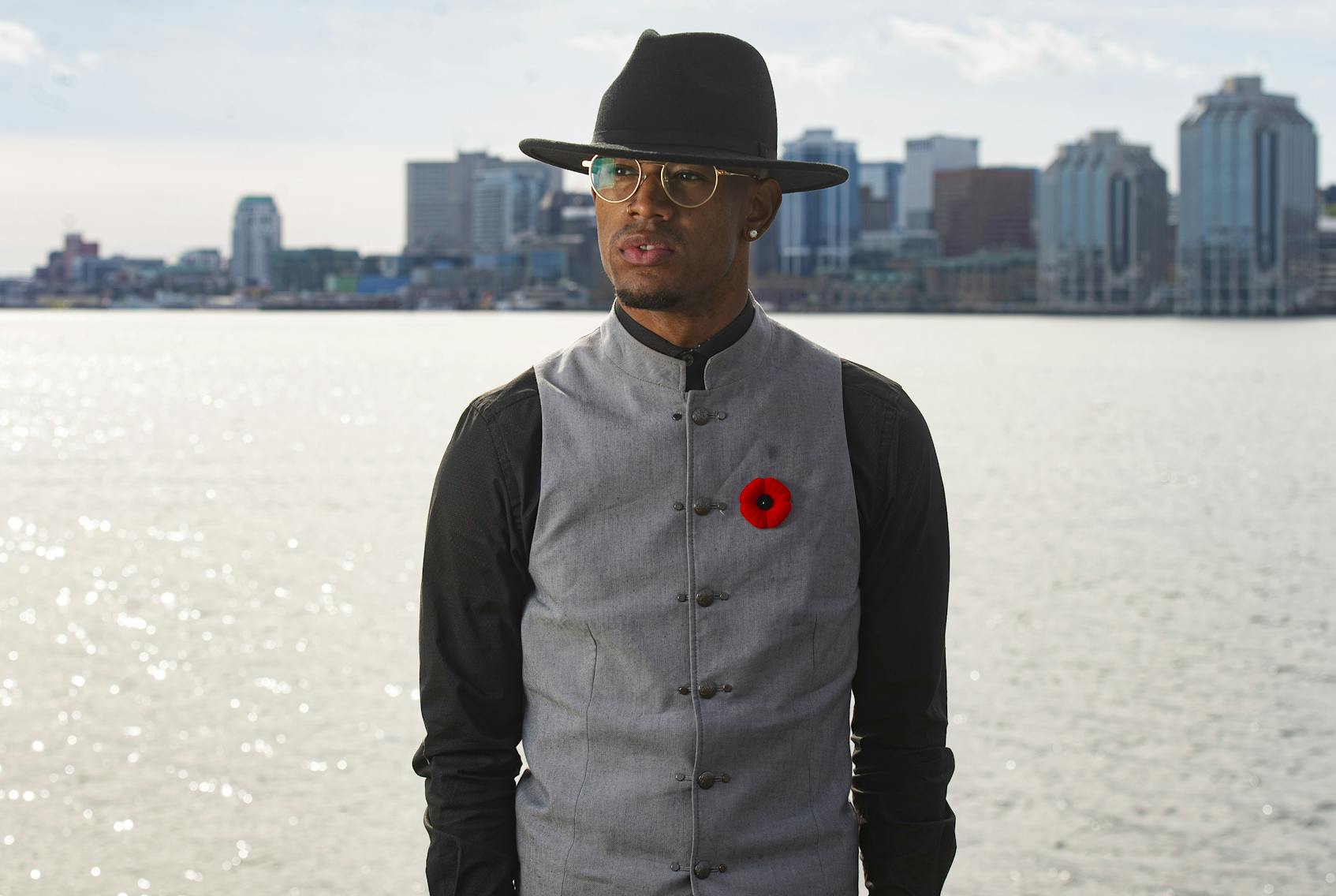 Anti-violence activist Quentrel Provo poses for a photo on the Dartmouth waterfront. Almost a year after thousands of people took to the streets in Halifax to protest George Floyd's murder, he hasn't seen any real change.