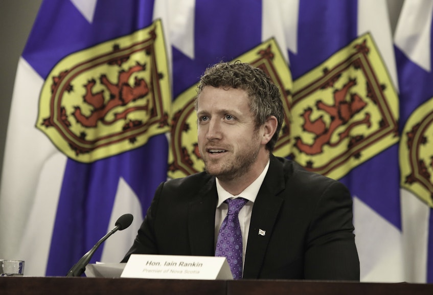 Premier Iain Rankin said a detailed reopening plan will be revealed on Friday. He's pictured at a COVID-19 briefing on May 25, 2021. - Communications Nova Scotia