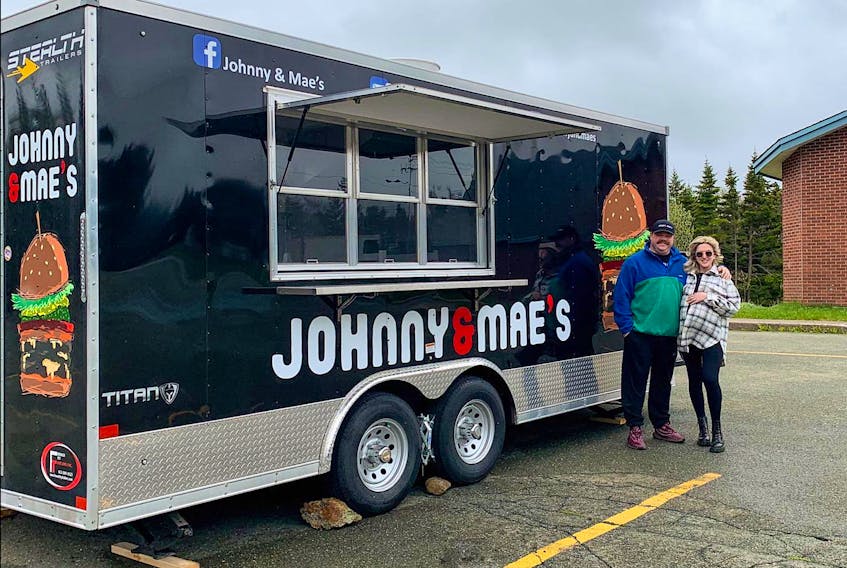Kyla and Alicia McKenna are excited for the opening of the second location of Johnny & Mae's, a food truck they own that's become known for it's hearty burgers, chicken sandwiches and poutines since opening in 2019. They're scheduled to open at noon on Friday in Mount Pearl, which is also the due date of their firstborn child. "It’s exciting either way. We’re either going to open a second truck or we’re going to have a baby. We’re not going to be disappointed," Alicia said.