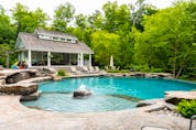  The pool at the Muskoka home listed for $24 million, a vacation spot only the “one per cent of the one-per-cent” will be able to afford.