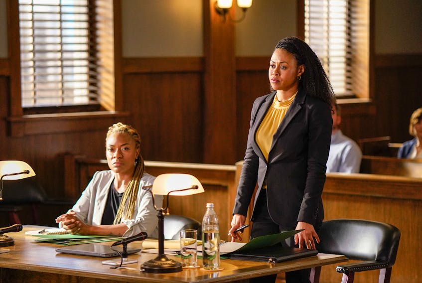 Production is currently underway in Halifax on Season Three of CBC-TV's Diggstown, with special guest Jully Black joining series star Vinessa Antoine on an episode of the popular legal drama. - Dan Callis/CBC