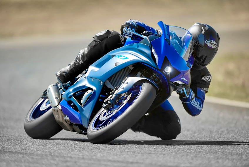The 2022 Yamaha YZF-R7 certainly looks the part of a bona fide superbike. Yamaha/Handout