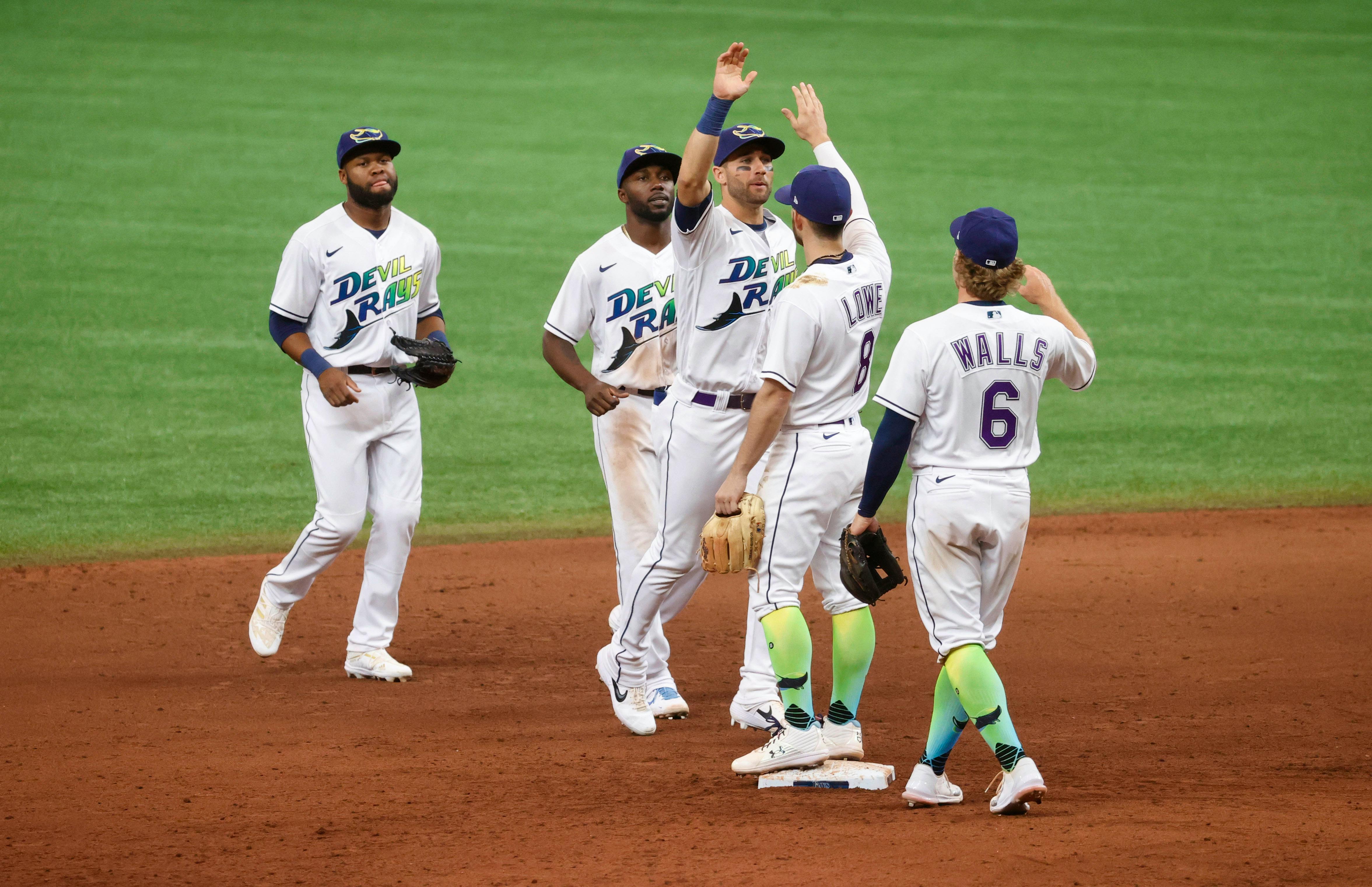 Rays win two games but lose Austin Meadows to injury