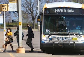 FOR NEWS:
Halifax Metro Transit passengers disembark from a bus a the Bridge Terminal in Dartmouth Monday May 3, 2021.

TIM KROCHAK PHOTO