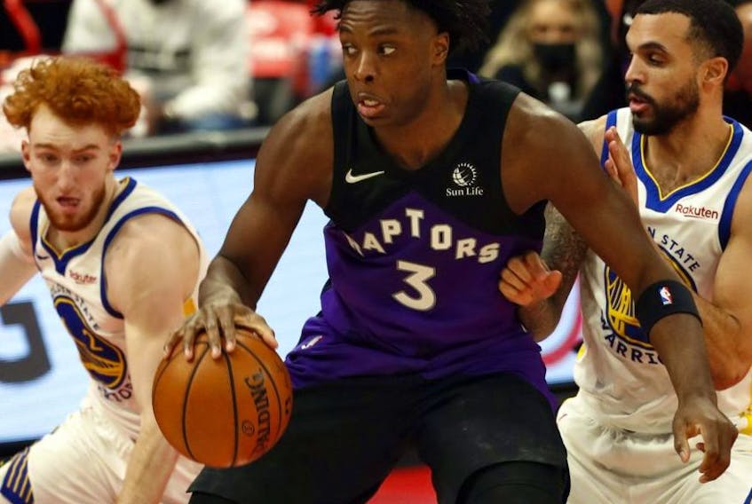 OG Anunoby and the Raptors will take on the Los Angeles Clippers Tuesday night. USA TODAY SPORTS