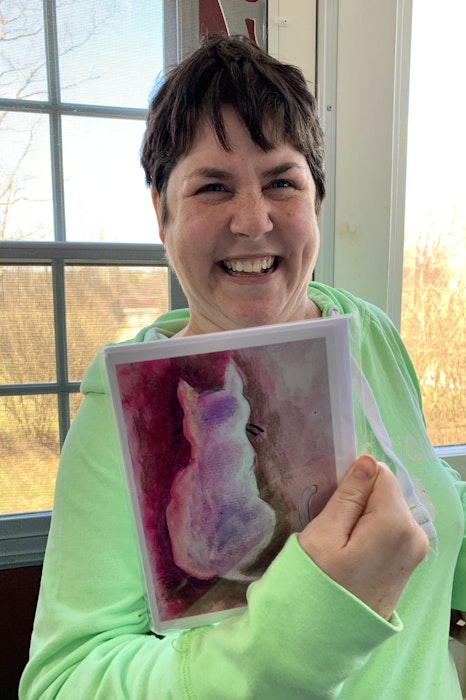 In 2019, Holly Fraser learned how to paint one of her favourite animals. The paintings were turned into greeting cards that can be purchased at Kings Meadow Residence’s gift shop. - Carole Morris-Underhill