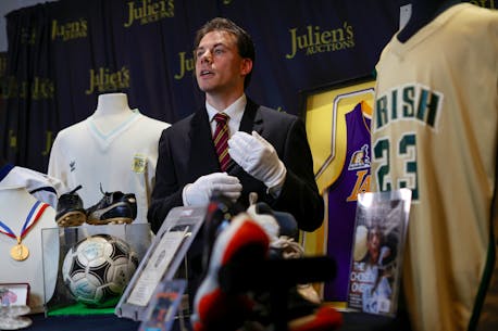 LeBron James 'Chosen One' jersey, Maradona boots head to auction