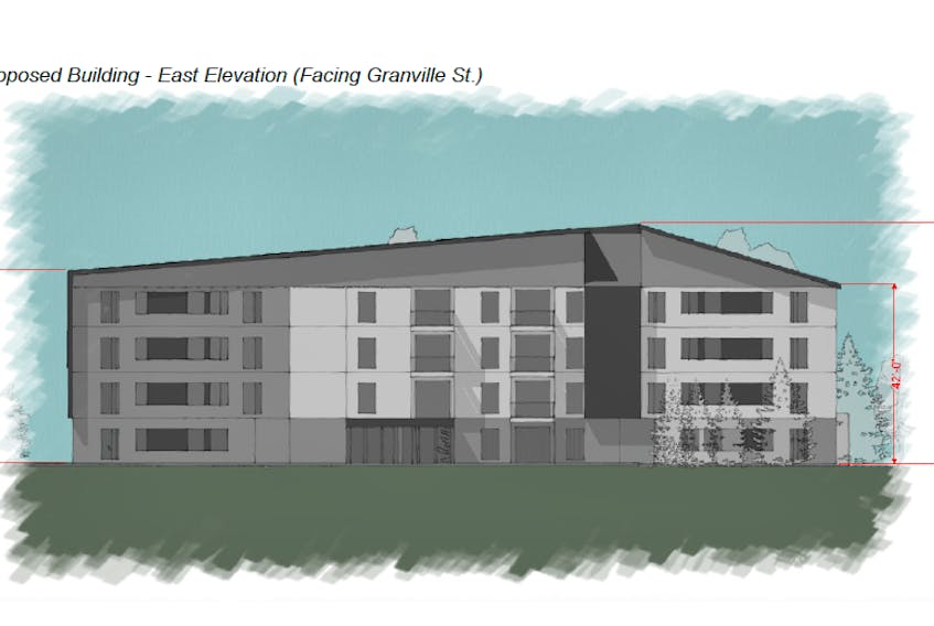 Preliminary concept art for a new public housing development in Summerside. – P.E.I. Housing Corporation image