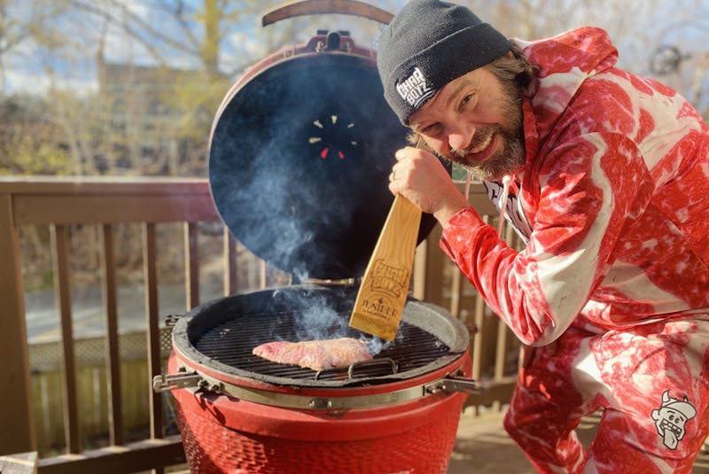 Jason Bourgoin of CHARBOYZ meat box delivery service in Halifax, N.S. offers weekly Friday night Meat School videos on Instagram and Facebook, where he teaches people how to barbecue various dishes, giving viewers more confidence in their grilling skills.  - Contributed