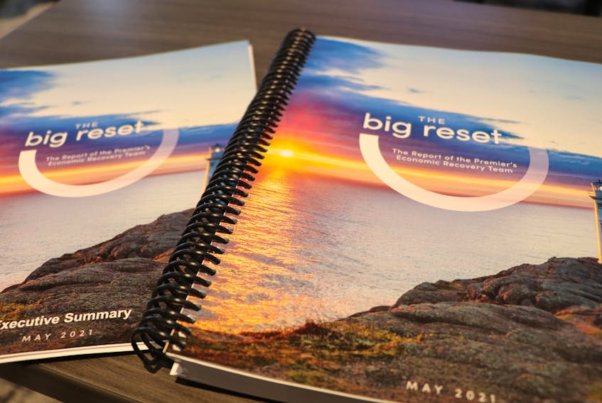 The 337-page Report of the Premier’s Economic Recovery Team delivered by Dame Moya Greene Thursday contains 78 recommendations and a detailed, multi-year financial improvement plan for the province. 
