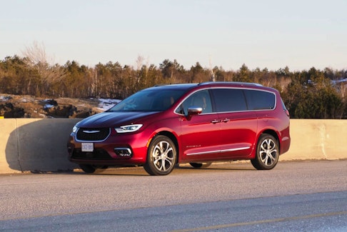  2021 Chrysler Pacifica Pinnacle rides exactly the way it looks like it rides: big, long, and soft. Justin Pritchard/Postmedia News