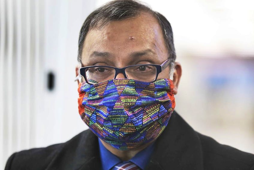 Connect safely on Mother's Day this Sunday. A masked Windsor-Essex Medical Officer of Health Dr. Wajid Ahmed is shown on March 3, 2021, at the vaccination clinic set up at the WFCU Centre in Windsor.