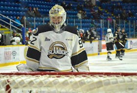 River Denys’ Colten Ellis and the Charlottetown Islanders are currently playing the Acadie-Bathurst Titan in the Quebec Major Junior Hockey League Maritime Division final. The Islanders finished first overall in the six-team Maritime Division. JEREMY FRASER/CAPE BRETON POST