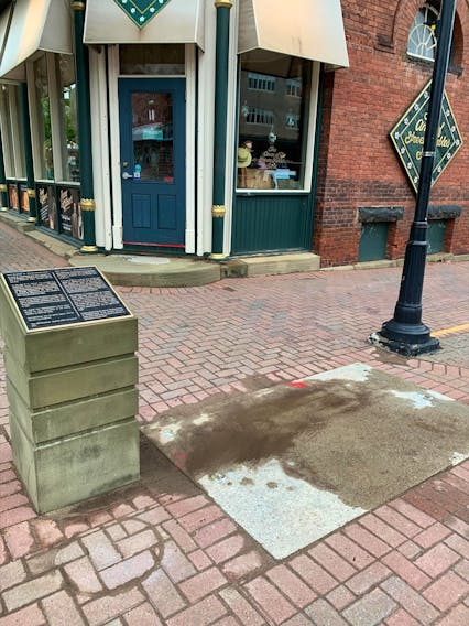 The city has removed the statue of John A. Macdonald from the corner of Queen and Richmond streets in Charlottetown.