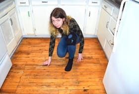 Hailey O'Day in her Townsend Street, Sydney apartment which she says is infested by mice. Sharon Montgomery-Dupe • Cape Breton Post.i