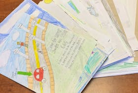 Motorists around the Port aux Basques area will receive safe-driving messages, drawn by area students, at road stops this month.
