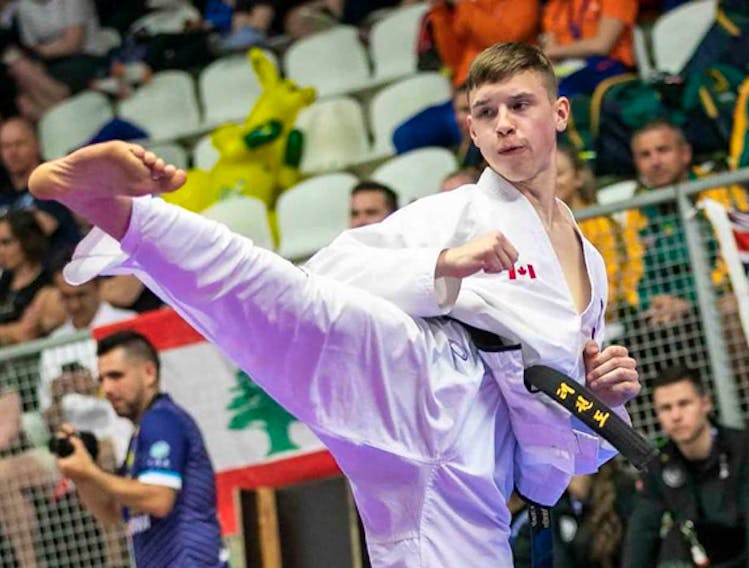 Ryan O'Neil of Halifax wass one of eight athletes selected by Karate Canada to represent the country at this week's World Karate Federation’s Olympic Qualification Tournament in Paris. O'Neil lost in the first round on Friday. - Contributed