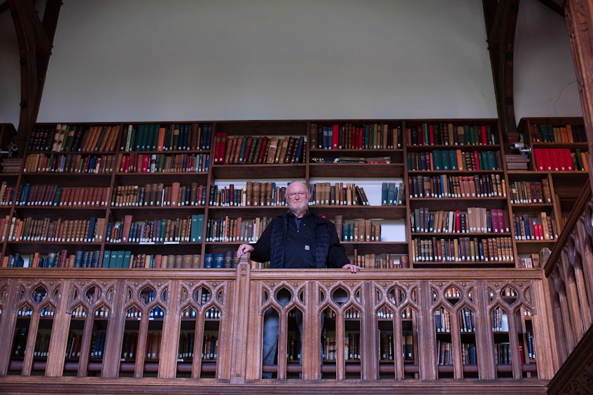 Doug McGee loved literature. Here he is at the Gladstone Library in Hawarden, U.K., in November 2019. CONTRIBUTED