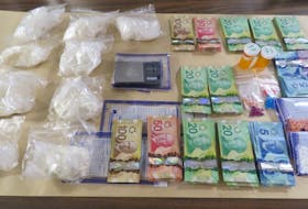 Some of the $200,000 worth of drugs Cape Breton Regional Police seized after executing search warrants under the controlled drugs and substances act at residences on Rotary Drive and Rockcliffe Crescent in Sydney Thursday evening. Two Sydney men appeared in Sydney provincial court Friday to face drug charges and related offences. CONTRIBUTED