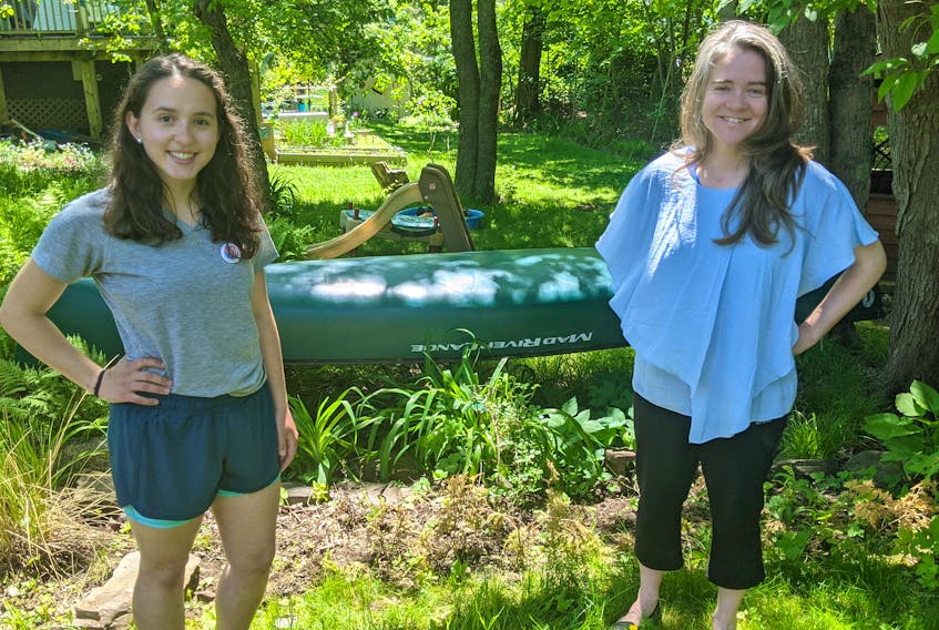 Autumn Hebb, an environmental studies student at Saint Mary's University, and Kelly Schnare of Reimagining Atlantic Harbours,  head up the Nova Scotia chapter of a national information gathering program called Love Your Lake.