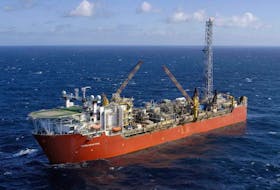 If the tentative restructuring agreement announced Wednesday is concluded, it would mean the Terra Nova floating production and storage (FPSO), currently tied up at Bull Arm, will be back working the Newfoundland and Labrador oiffshore, with sanctioning for a resumption of production comning this fall. — Postmedia file photo/via Suncor