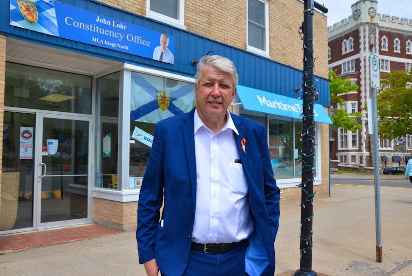 John Lohr hopes voters will elect him to serve a third term as the MLA for Kings North, and he hopes to be part of a Tim Houston-led PC government in Nova Scotia. KIRK STARRATT