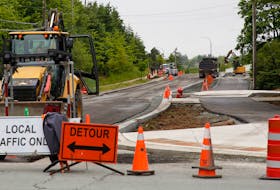 FOR MUNRO STORY:
Street and sidewalk work is seen being done on Cumberland Drive at Forest Hills Parkway in Cole Harbour Wednesday June 16, 2021.