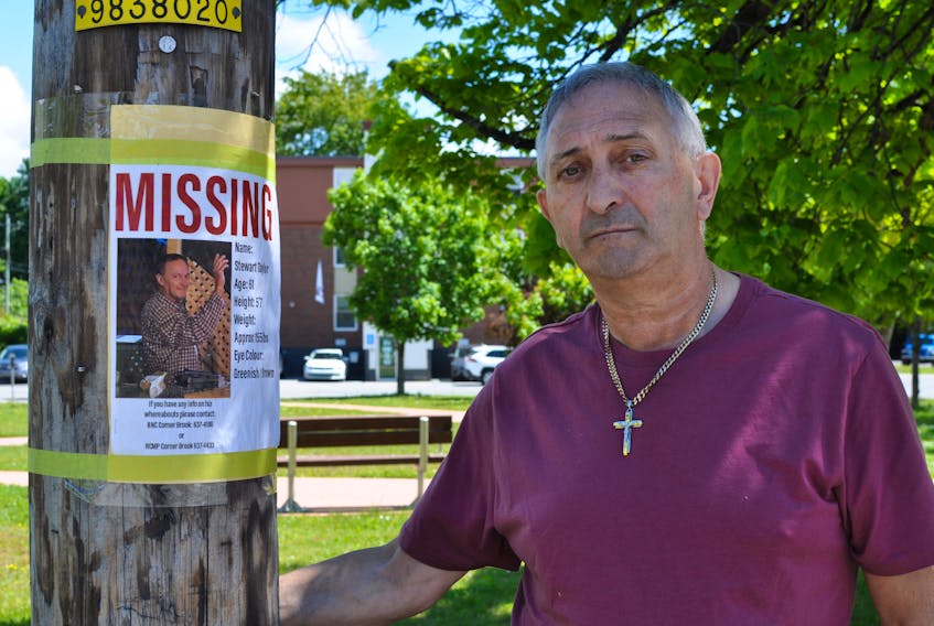Gord Taylor of St. John’s is holding out hope that his brother, Stewart Taylor, will be found. Stewart Taylor went missing from Corner Brook on June 7. Gord Taylor was in the city on Thursday and met with some of his brother’s friends. 