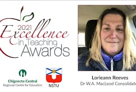 The Chignecto Central Regional Centre for Education announced their 2021 Excellence In Teaching Award Recipients. One of which was 
Lorieann Reeves, an eighth-grade math teacher at Dr. W.A. MacLeod Consolidated in Stellarton. 
