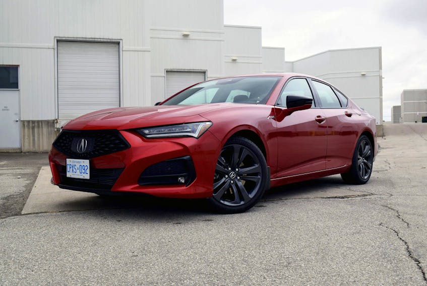 The 2021 Acura TLX A-Spec packs a fetching design. Postmedia News