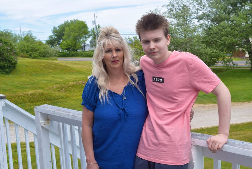 Yvonne MacKenzie of Dominion said after her 15-year-old son Dawson, who is autistic, was bullied unmercifully at Glace Bay High School for two years including by a student alleged to have had a knife, she feels he isn’t safe. She said despite repeated messages to the Cape Breton-Victoria Regional Centre for Education, no one has ever called them back offering help. Sharon Montgomery-Dupe/Cape Breton Post