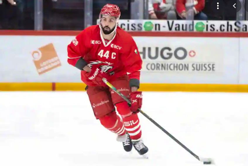 Former Cape Breton Eagle defenceman Mark Barberio had shoulder surgery last month and is expected to be ready for Lausanne HC’s training camp in September. CONTRIBUTED