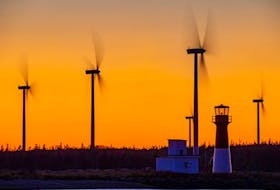 Barry Burgess's photos are always golden. What a dramatic background for the lovely Pubnico lighthouse and wind farm. Did you know there are now more than 300 commercial wind turbines generating electricity in Nova Scotia?