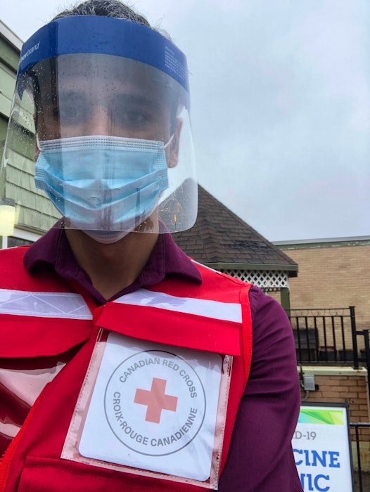Amjad Iqbal also volunteers with the Red Cross at the Souris Hospital.  - Logan MacLean