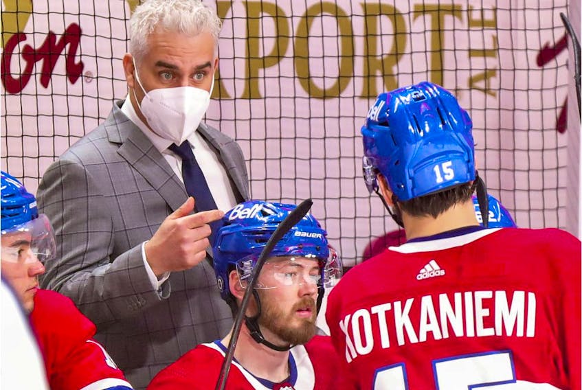 "It’s frustrating because I’ve been doing everything that they ask us to do,” Canadiens head coach Dominique Ducharme said during a Zoom conference Sunday afternoon about testing positive for COVID-19. "I never exposed myself and I got that bad luck."